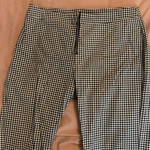 Cotton on black and white gingham shirt leg pants